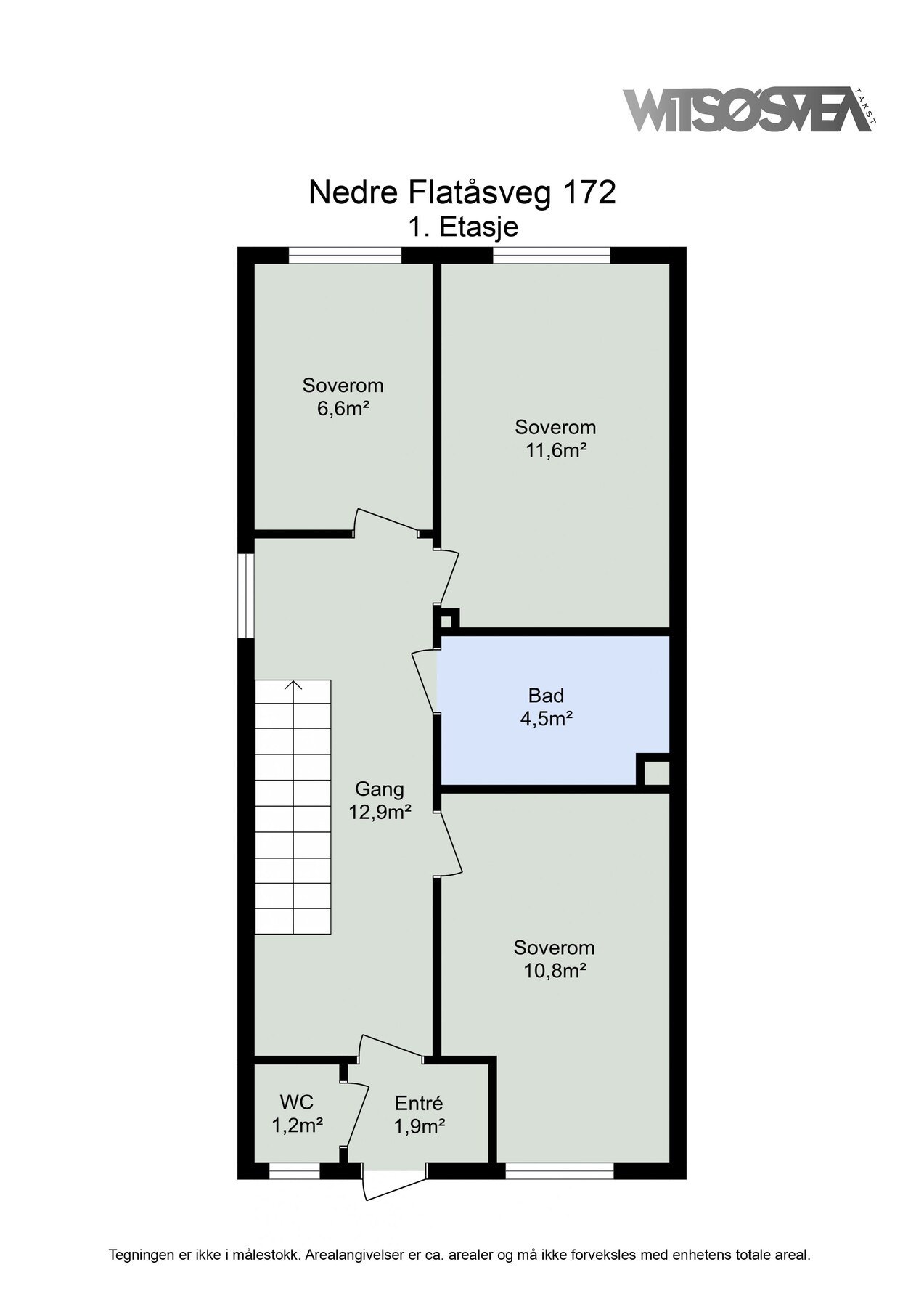 Plantegning 1.etg. Galleribilde