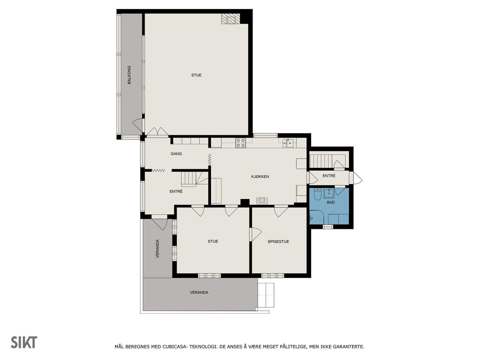 Plantegning 1.etasje Galleribilde