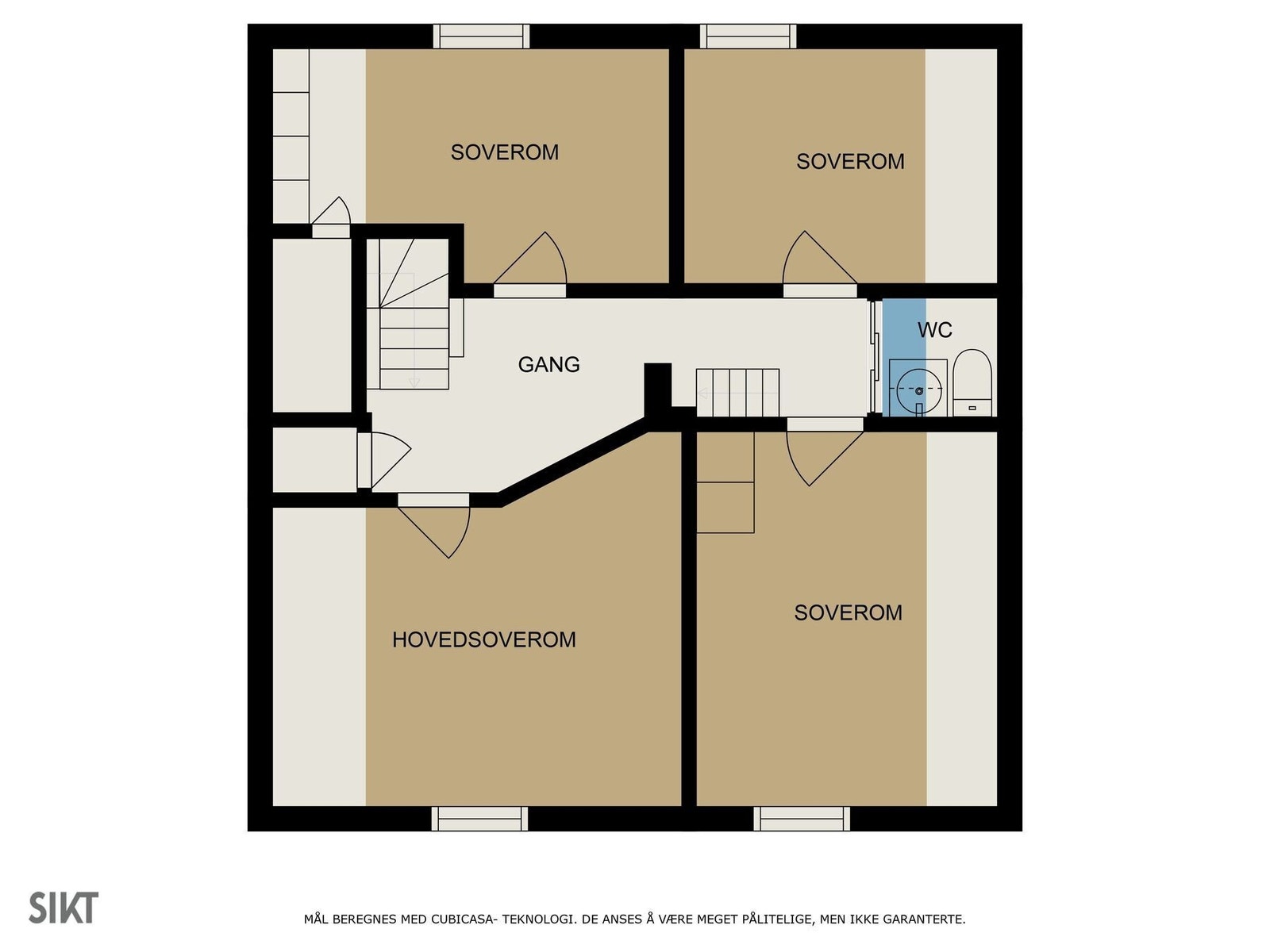 Plantegning 2.etg. Galleribilde
