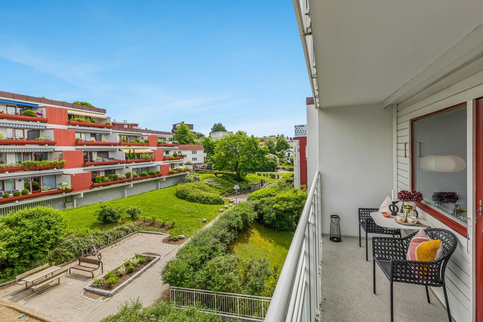 Balkong og utsikt Galleribilde