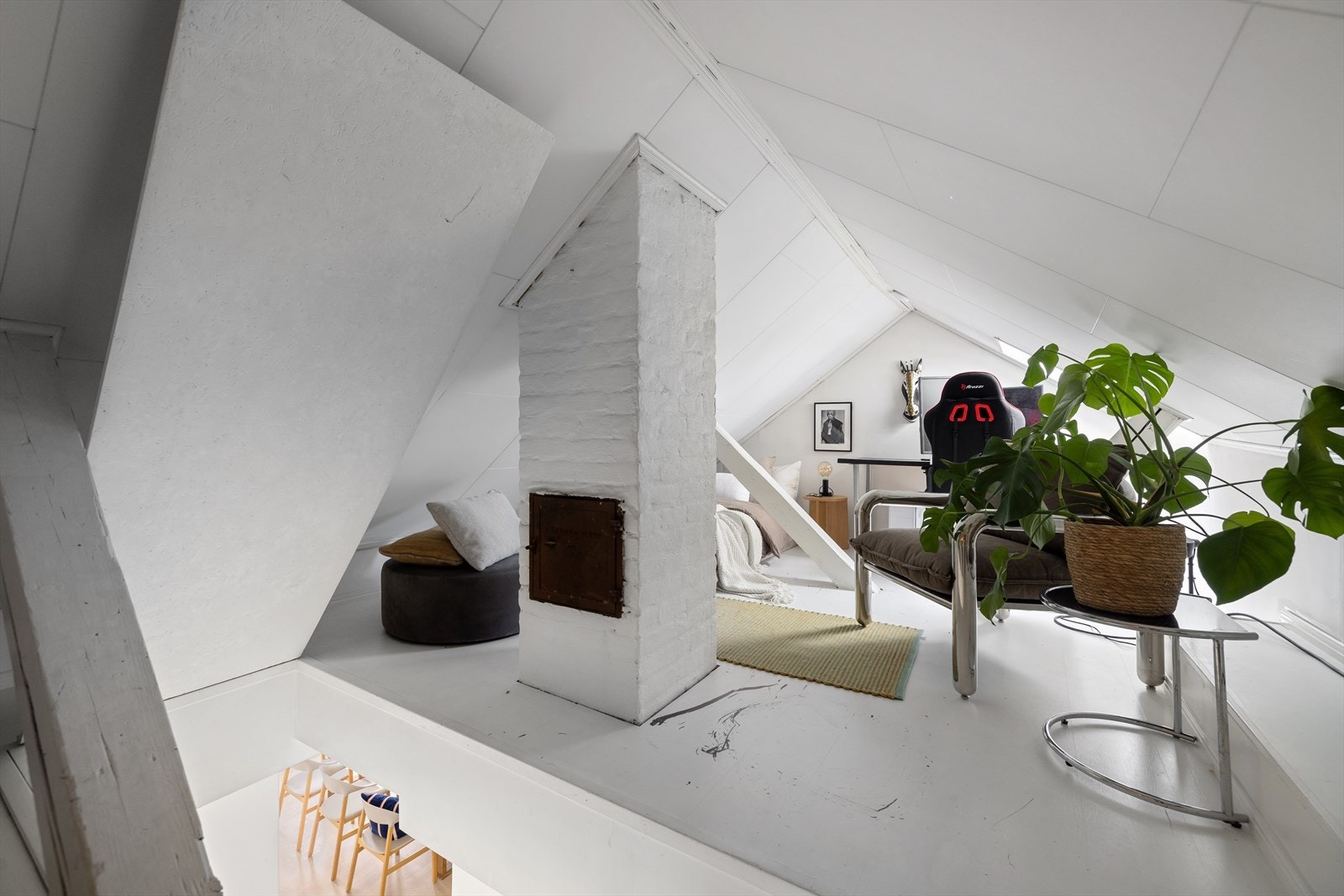 Her kan man fint innrede med tv-stue, hjemmekontor eller gjesterom Galleribilde