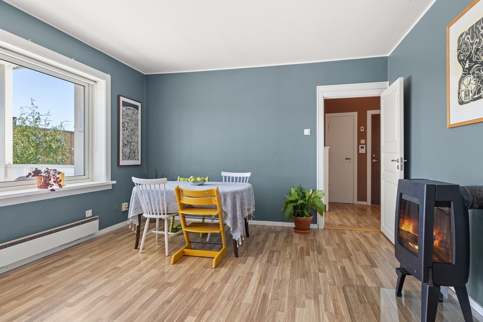God plass til en spisegruppe Galleribilde