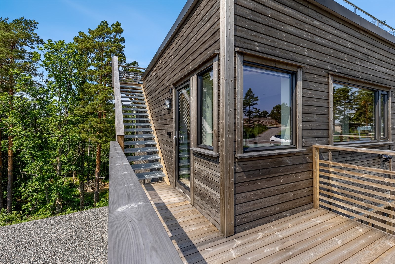 Bilderekkefølge blir utvendig, innvendig, dronebilder og så avslutte med områdebilder Galleribilde