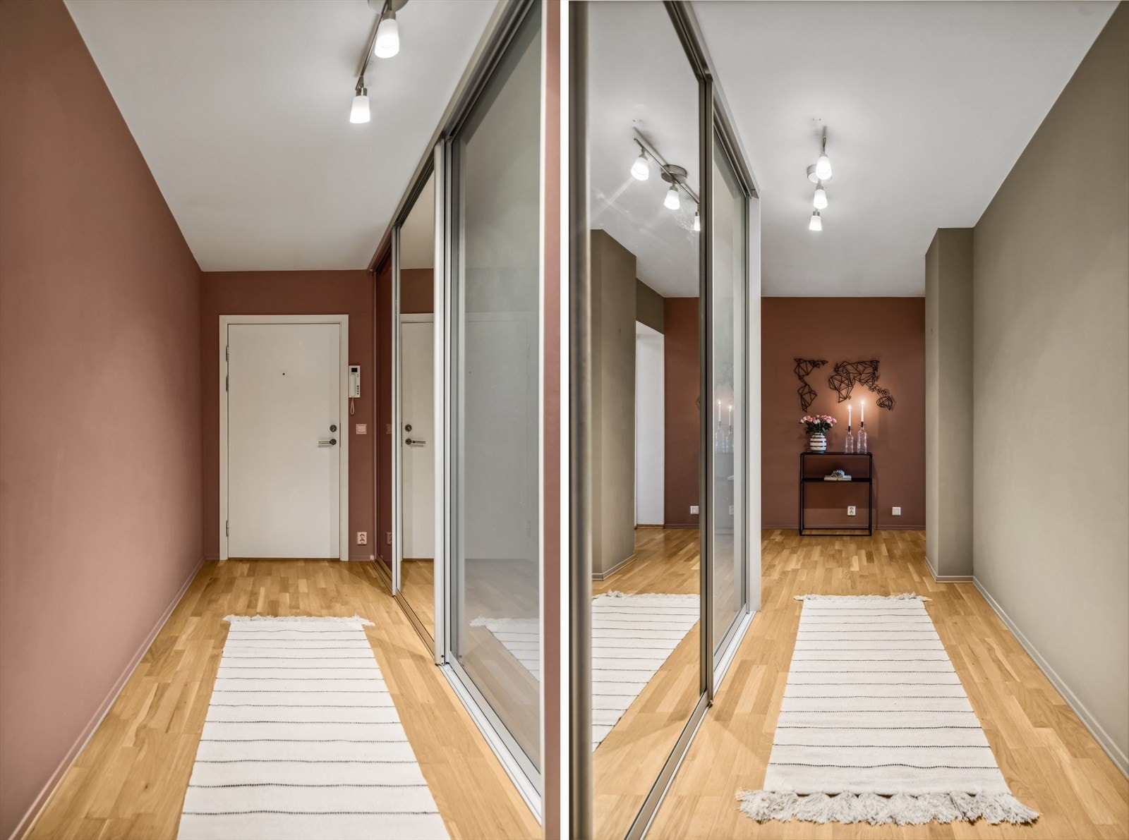 Romslig entrè med god plass til både sko og yttertøy. Galleribilde