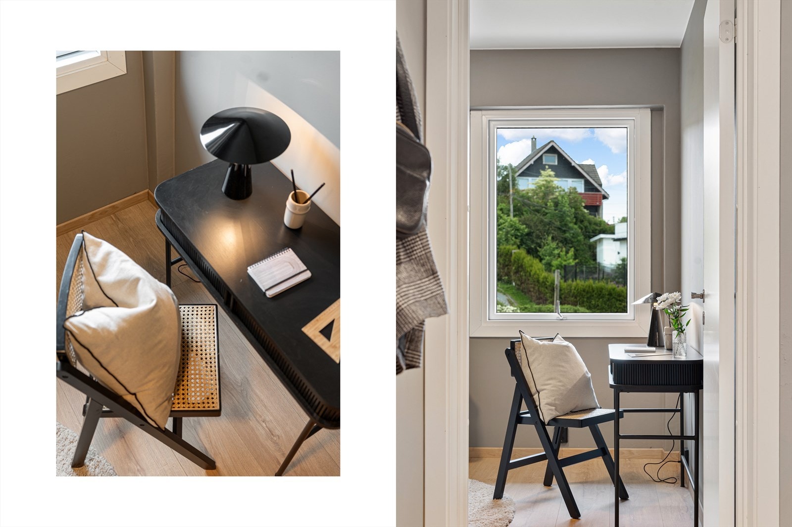 Det er god plass til dobbeltseng og garderobeskap på dette soveommet. Galleribilde