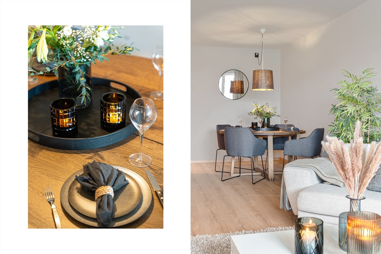Det er lyst laminat på gulv som er gjennomgående i nesten hele leiligheten. Galleribilde