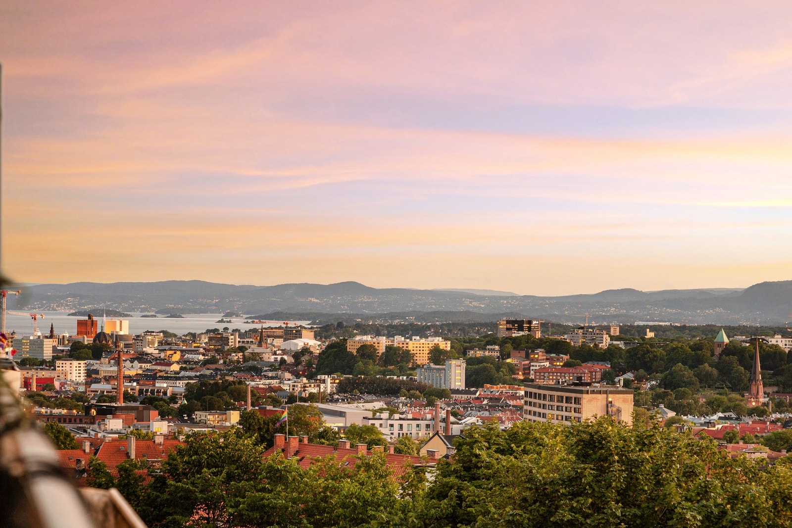 Utsikt ned til Oslofjorden Galleribilde