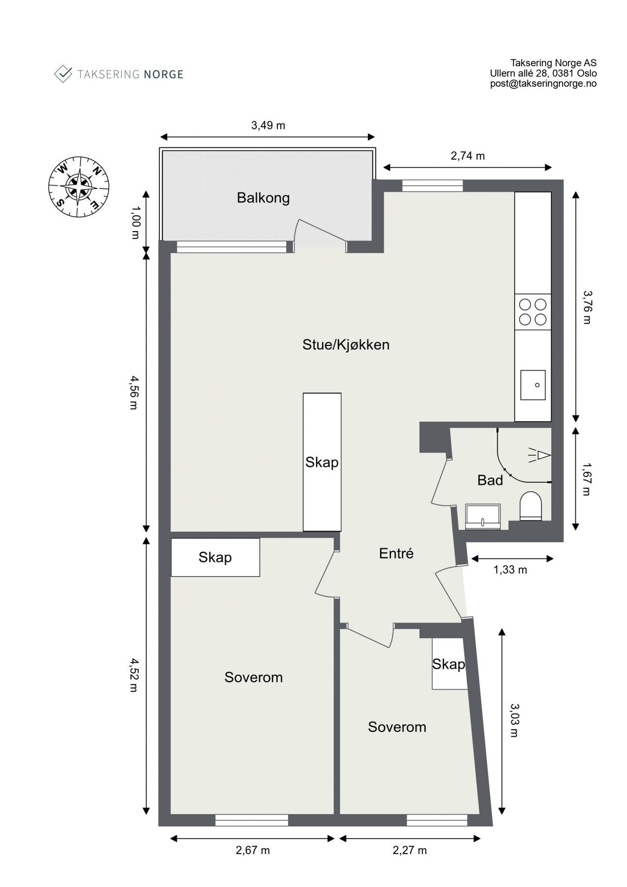 Plantegning Galleribilde