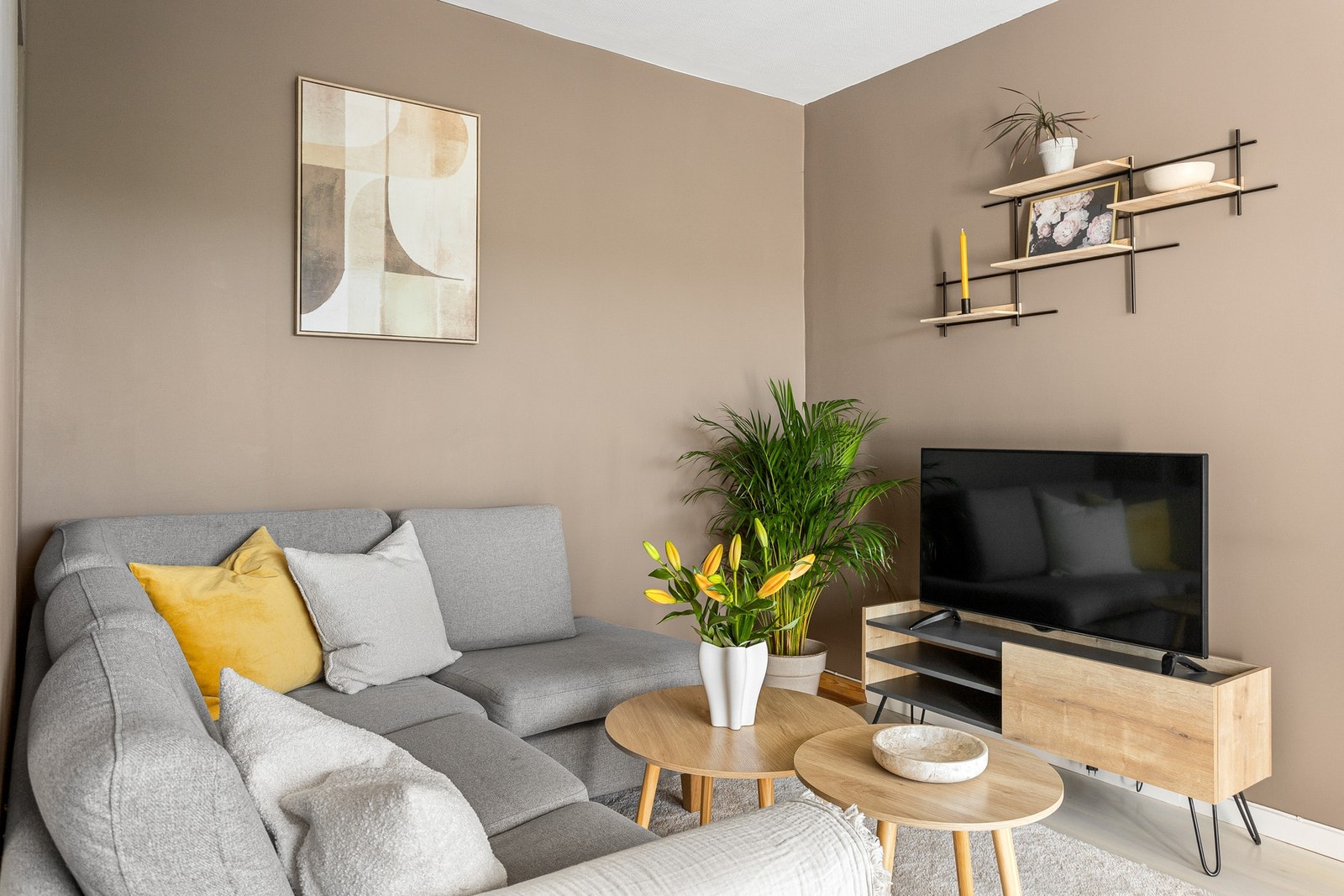 En koselig krok for sene kvelder med en god film eller tv-serie Galleribilde