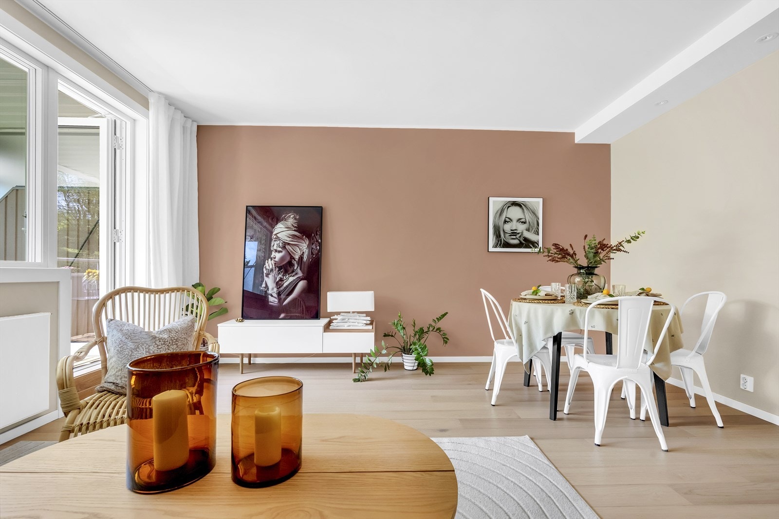 Leiligheten ble sparklet og malt i 2023. Galleribilde