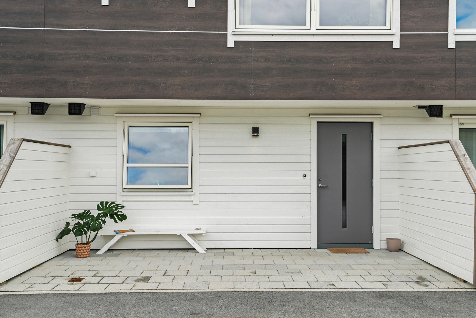 Inngangsparti med belegningsstein Galleribilde