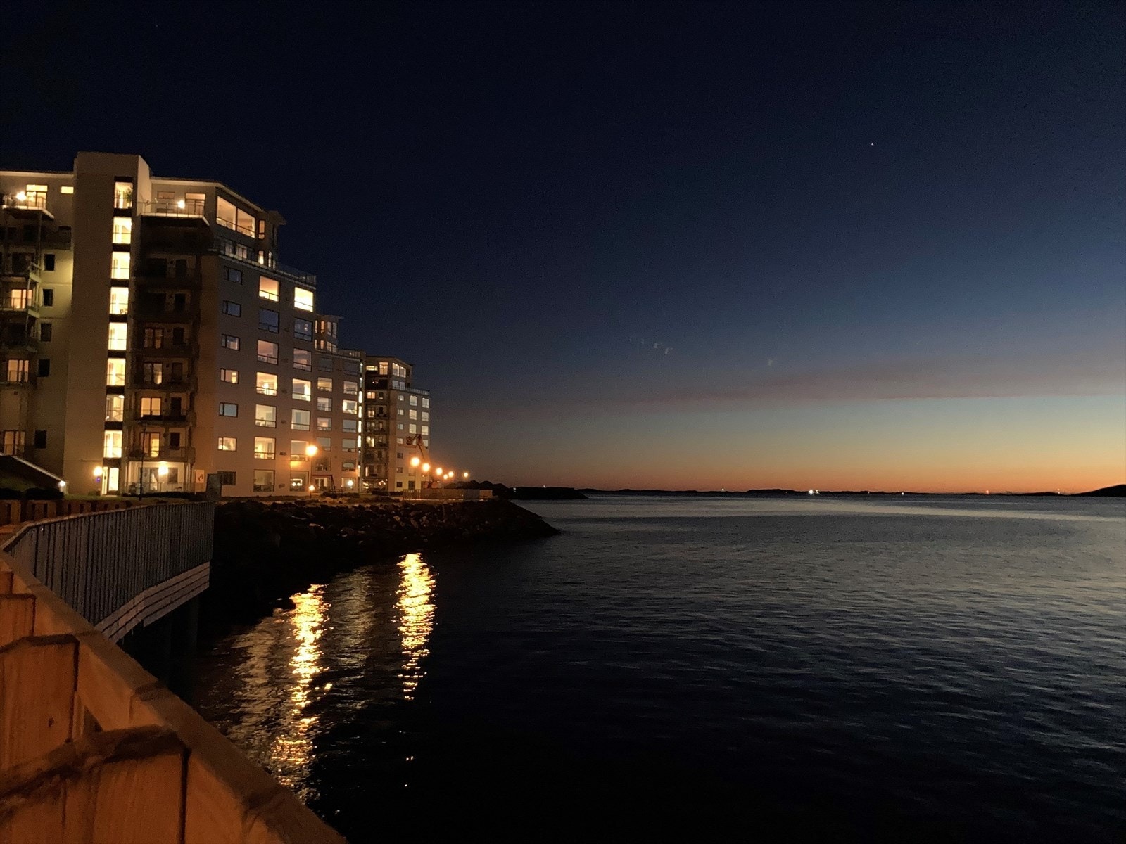 Bodø Panorama på kveldstid. Selgers foto. Galleribilde