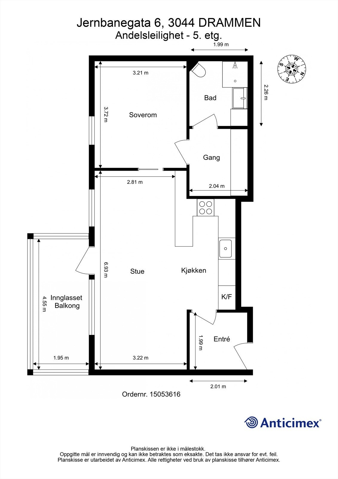 Plantegning 5. etasje Galleribilde