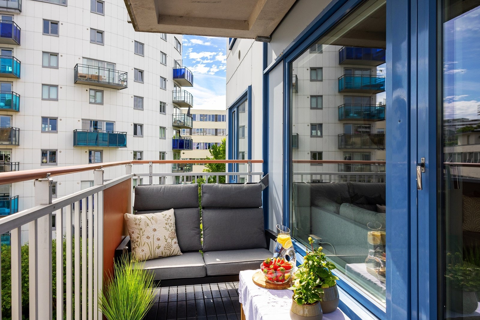 Leiligheten byr på en herlig nord-østvendt balkong på 4,8 kvm. Galleribilde