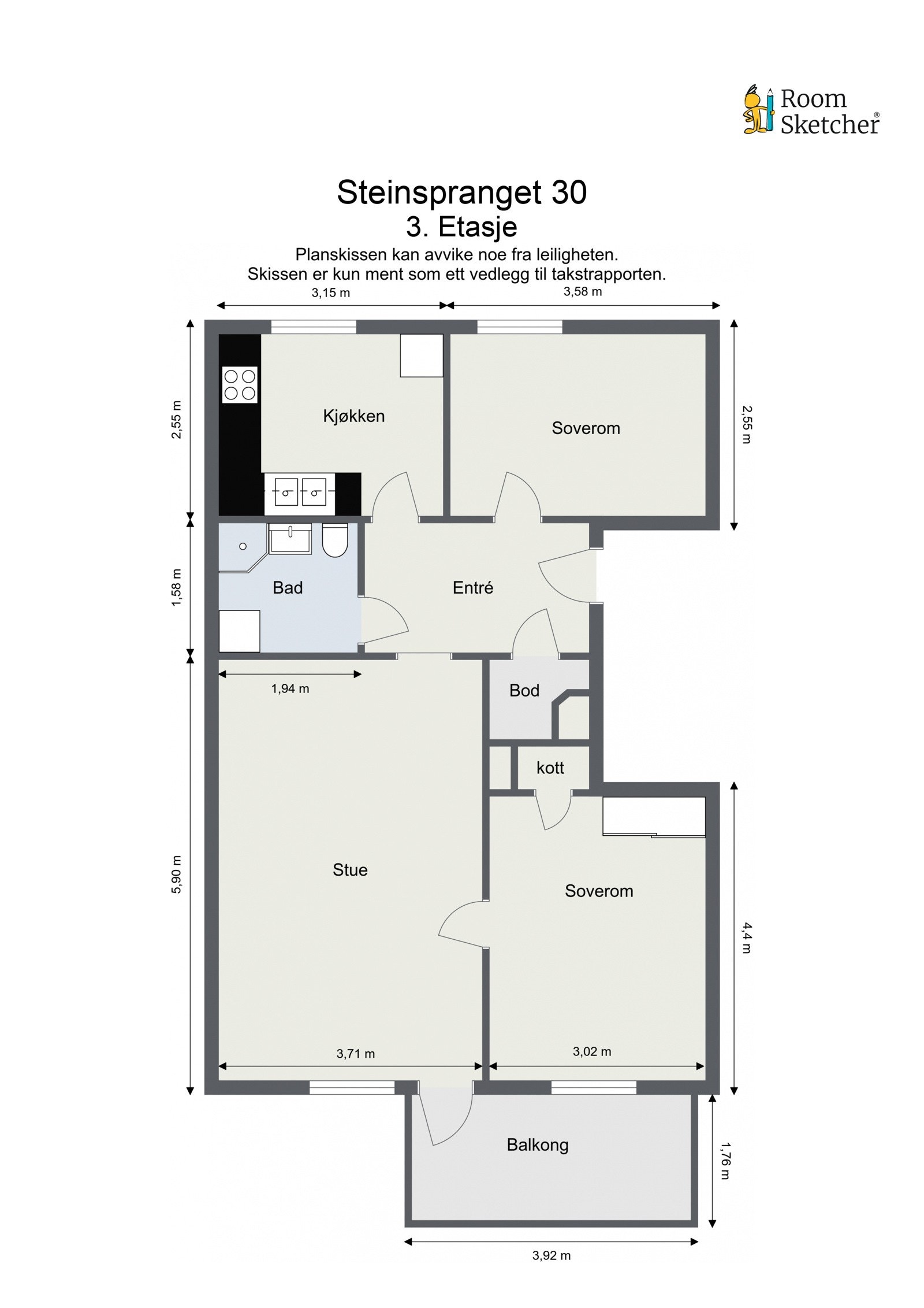 Leiligheten disponerer god lagringsplass i 2 kjellerboder på ca. 4 m² og 3 m² merket med nr. 3009 samt loftsbod på loftsbod med ett gulvareal på ca.10 m² med skråtak.iht. vedlagt tilstandsrapport. Galleribilde