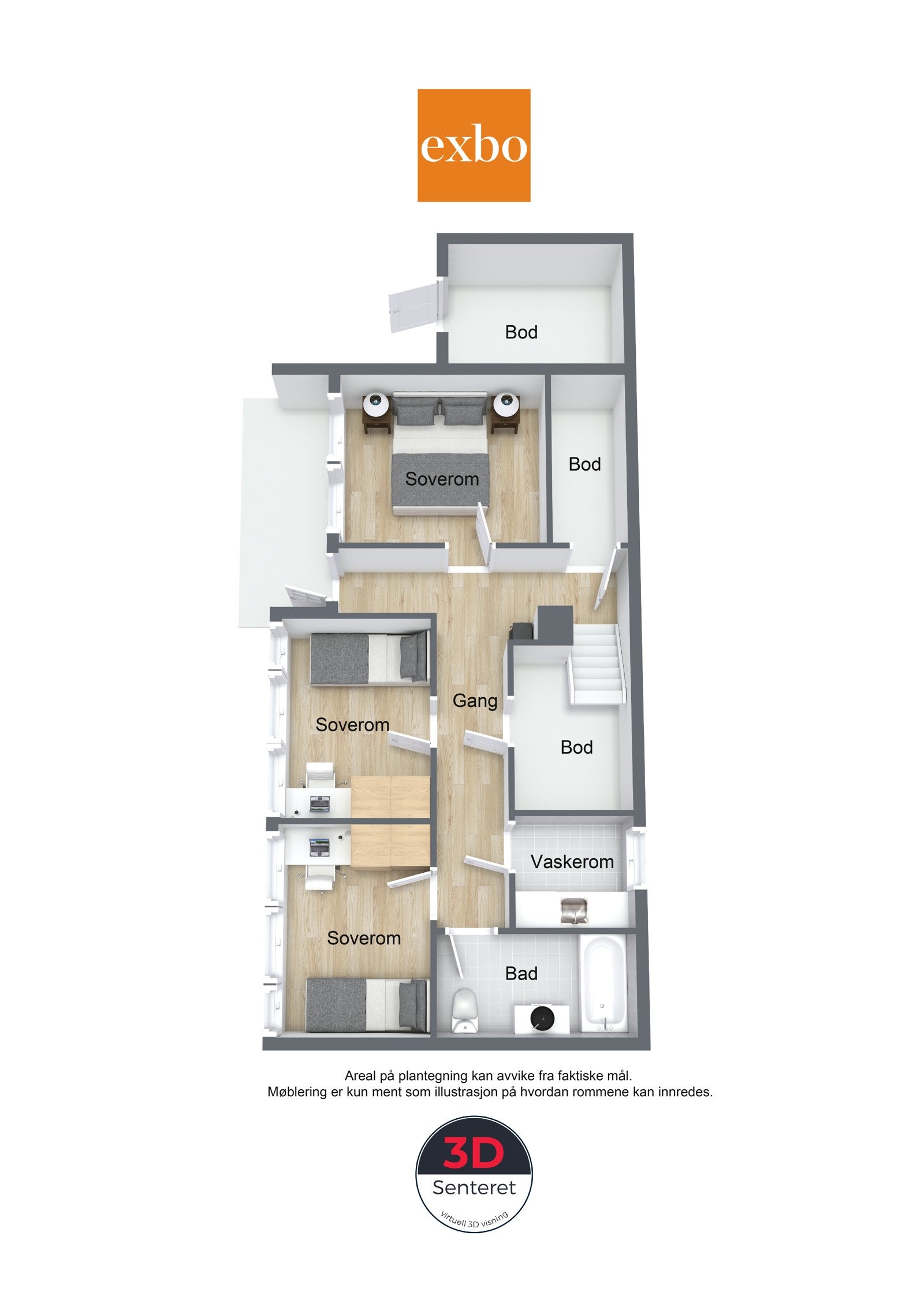 Plantegning underetasjen. Galleribilde