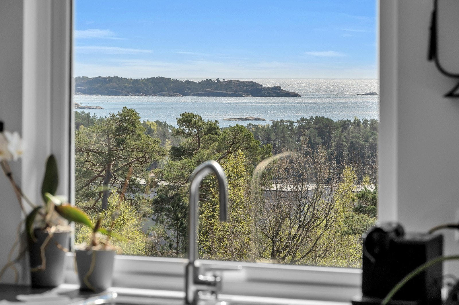 Utsiktsbilde fra kjøkken. Galleribilde