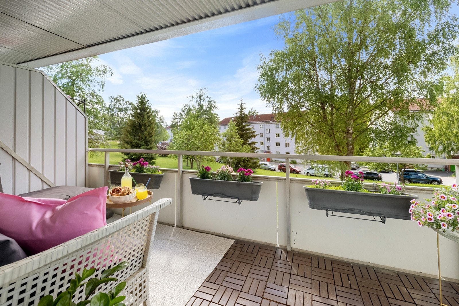 Balkongen har hyggelig utsikt Galleribilde