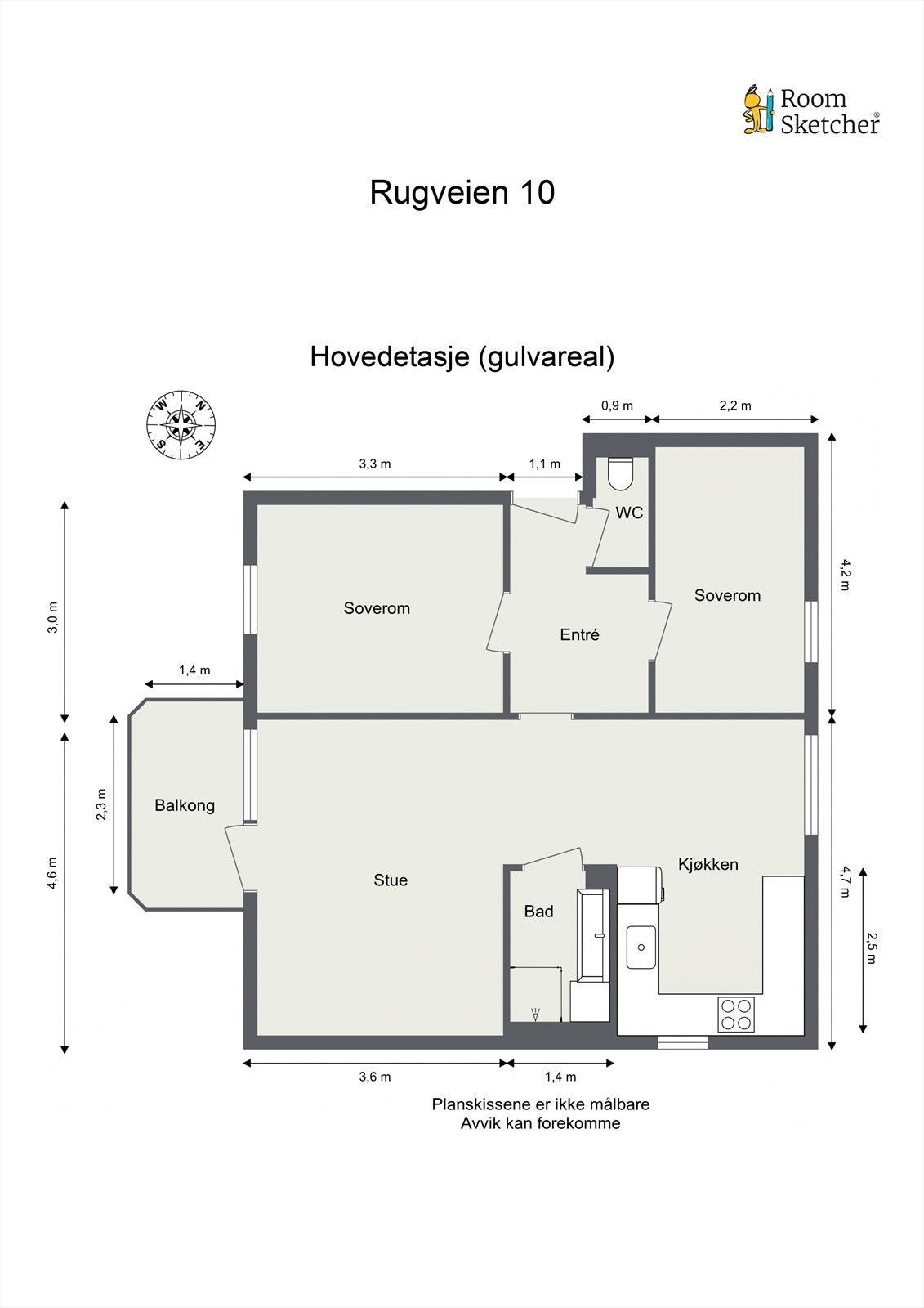 Plantegning Galleribilde