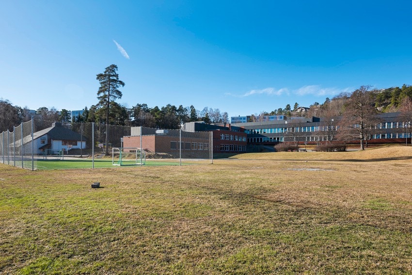 De minste har kort gangavstand til både ungdomssskole og barneskole Galleribilde