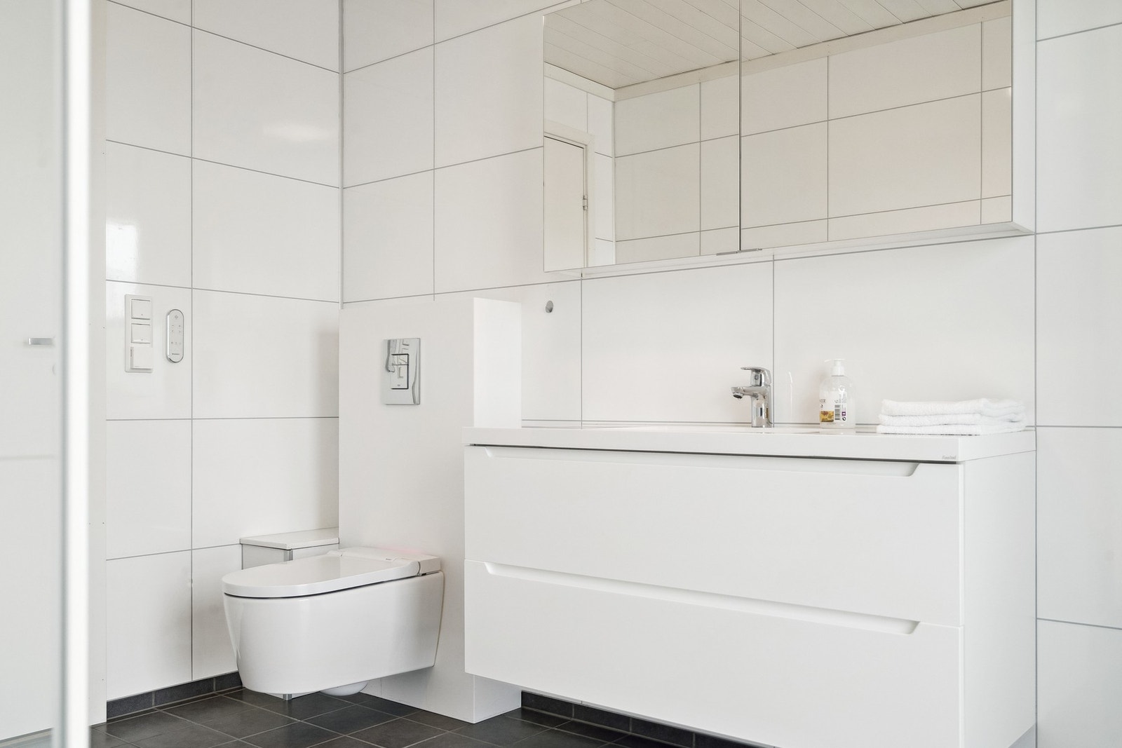 God lagringsplass i innredning og speilskap. Galleribilde