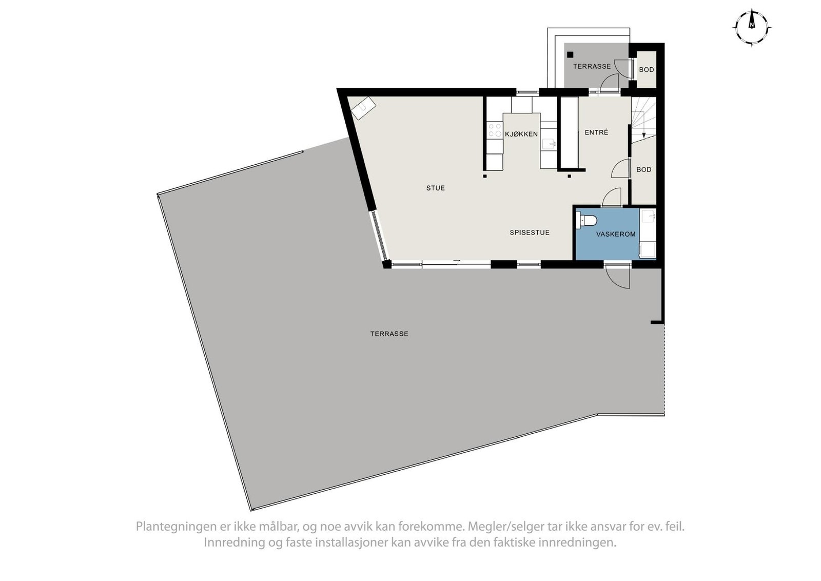 Planskisse 1. etasje. Galleribilde