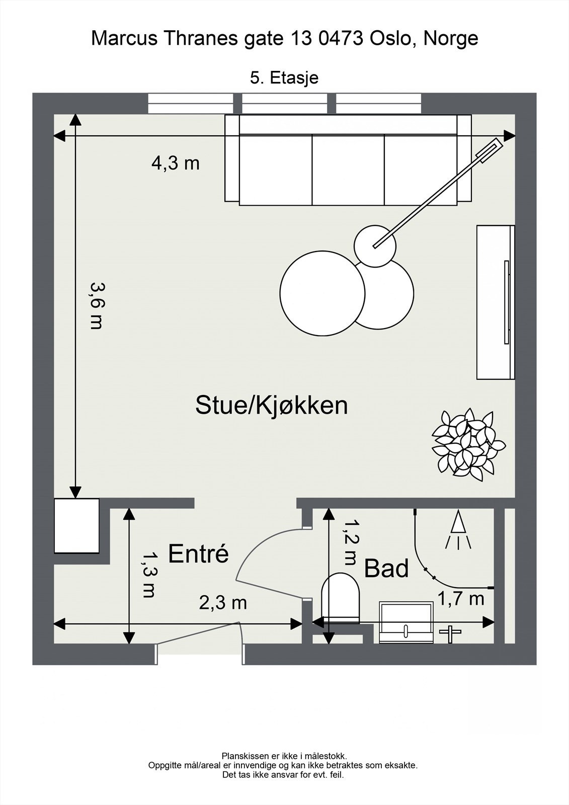 Plantegning. Galleribilde