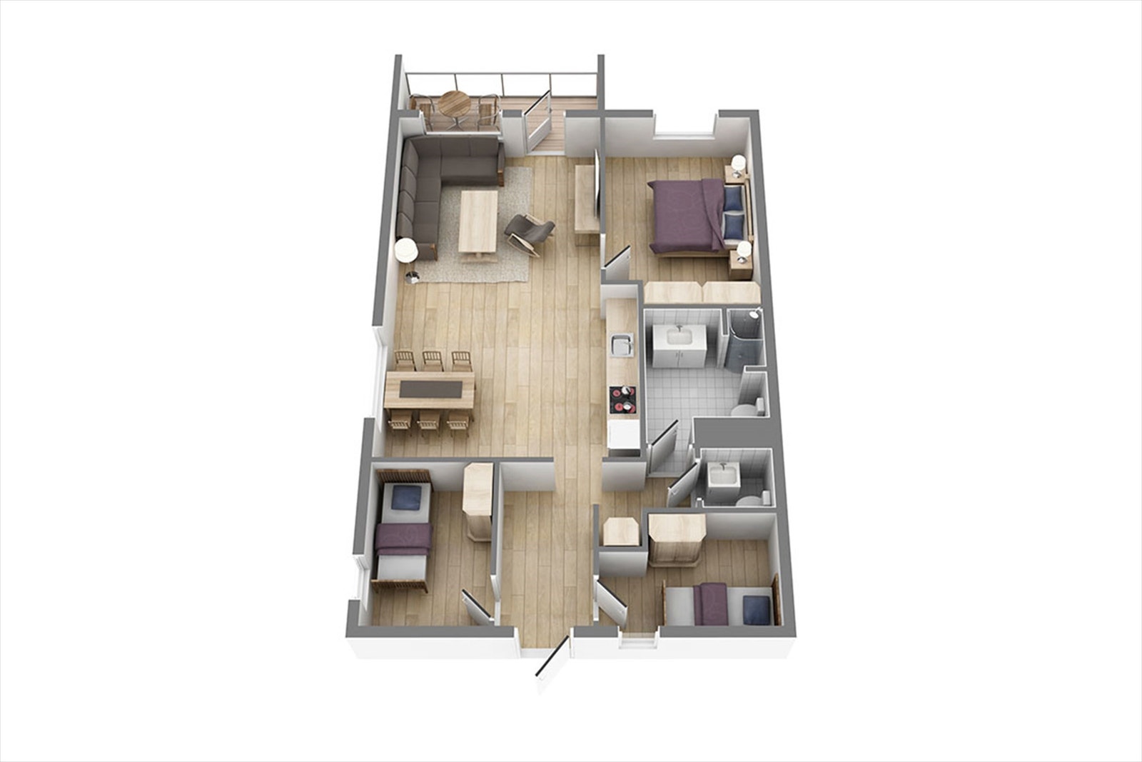 En imponerende utnyttet 4-roms på 70 kvm., herav 3 gode soverom, stor hjørnestue, kjøkken, baderom og separat wc. 8 kvm. Markterrasse i inngangspartiet. 2 boder. Galleribilde
