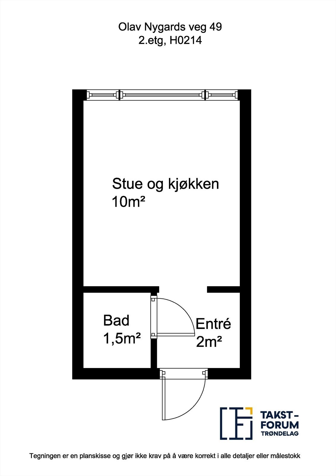 Planskisse H0214 Galleribilde