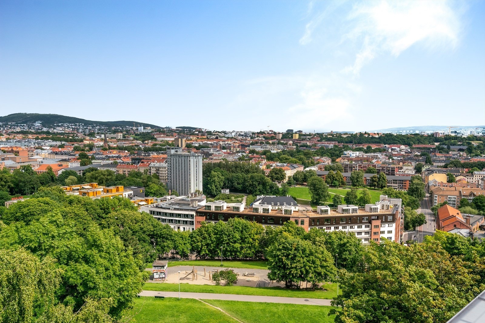 Grünerløkka tilbyr en rekke grønne parker som blant annet Kubaparken, Sofienbergparken, Birkelunden og Olaf Ryes plass Galleribilde