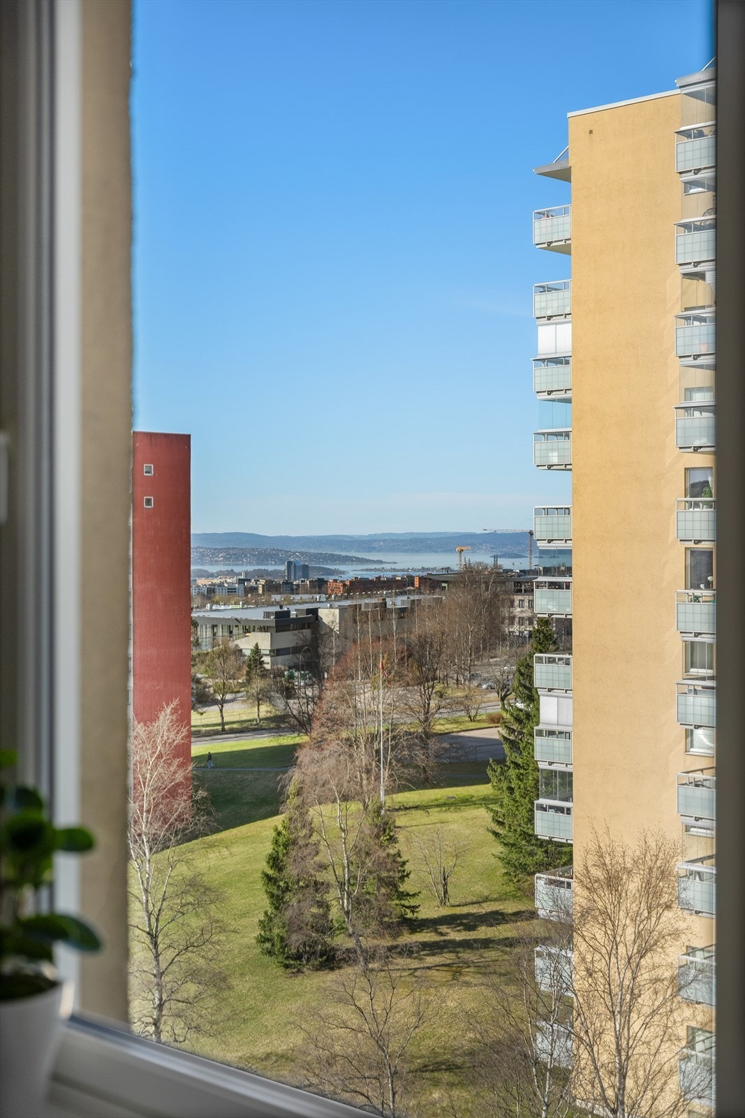 Fjordutsikt fra soverommet. Galleribilde