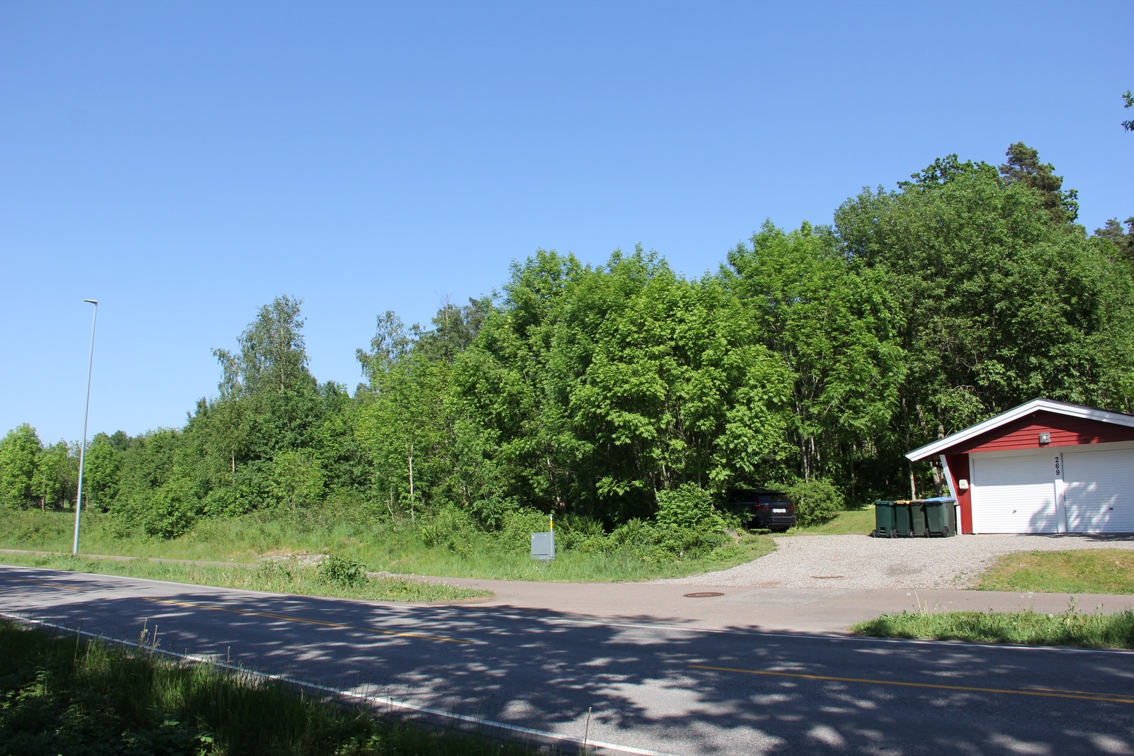 Ferdig regulert og godkjent innkjøring til boligtomten Galleribilde