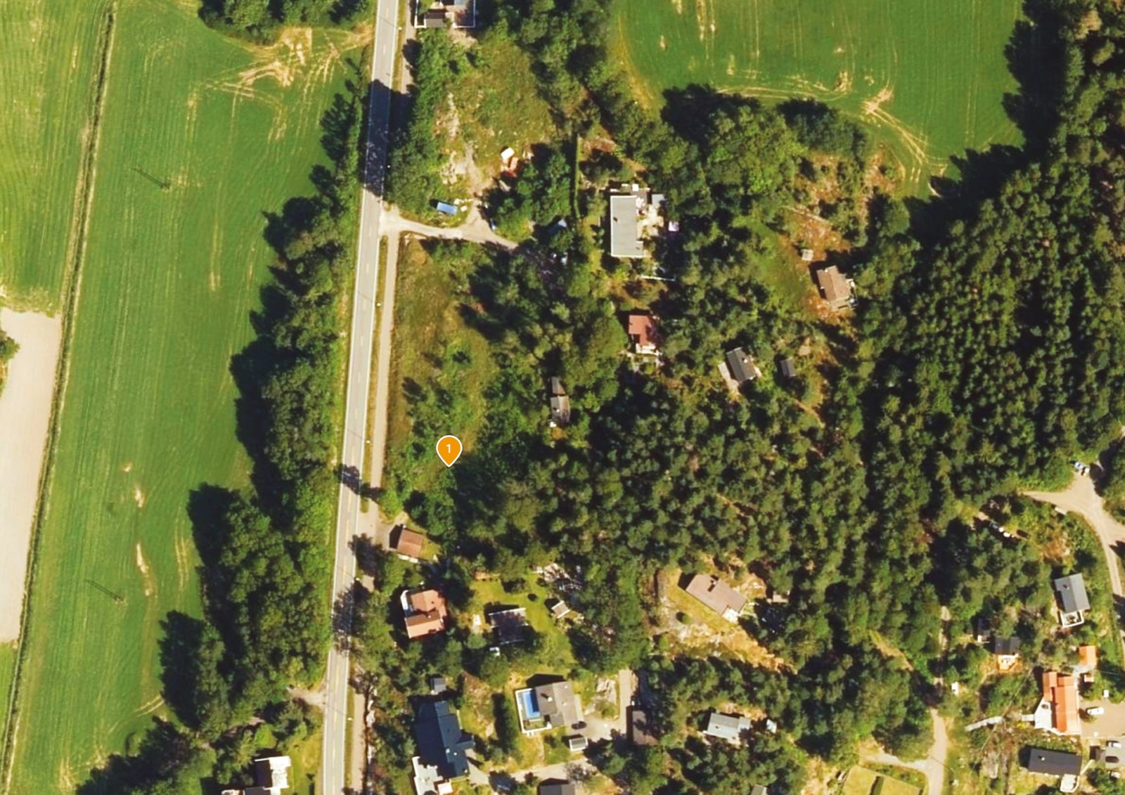 Luftfoto av eiendommen Galleribilde