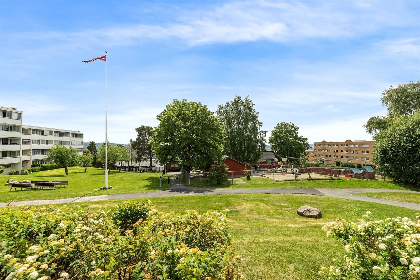 Utsikt fra markterrassen Galleribilde