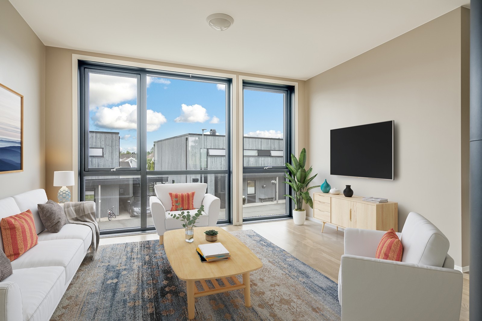 Loftstue - Bildet er digitalt møblert Galleribilde