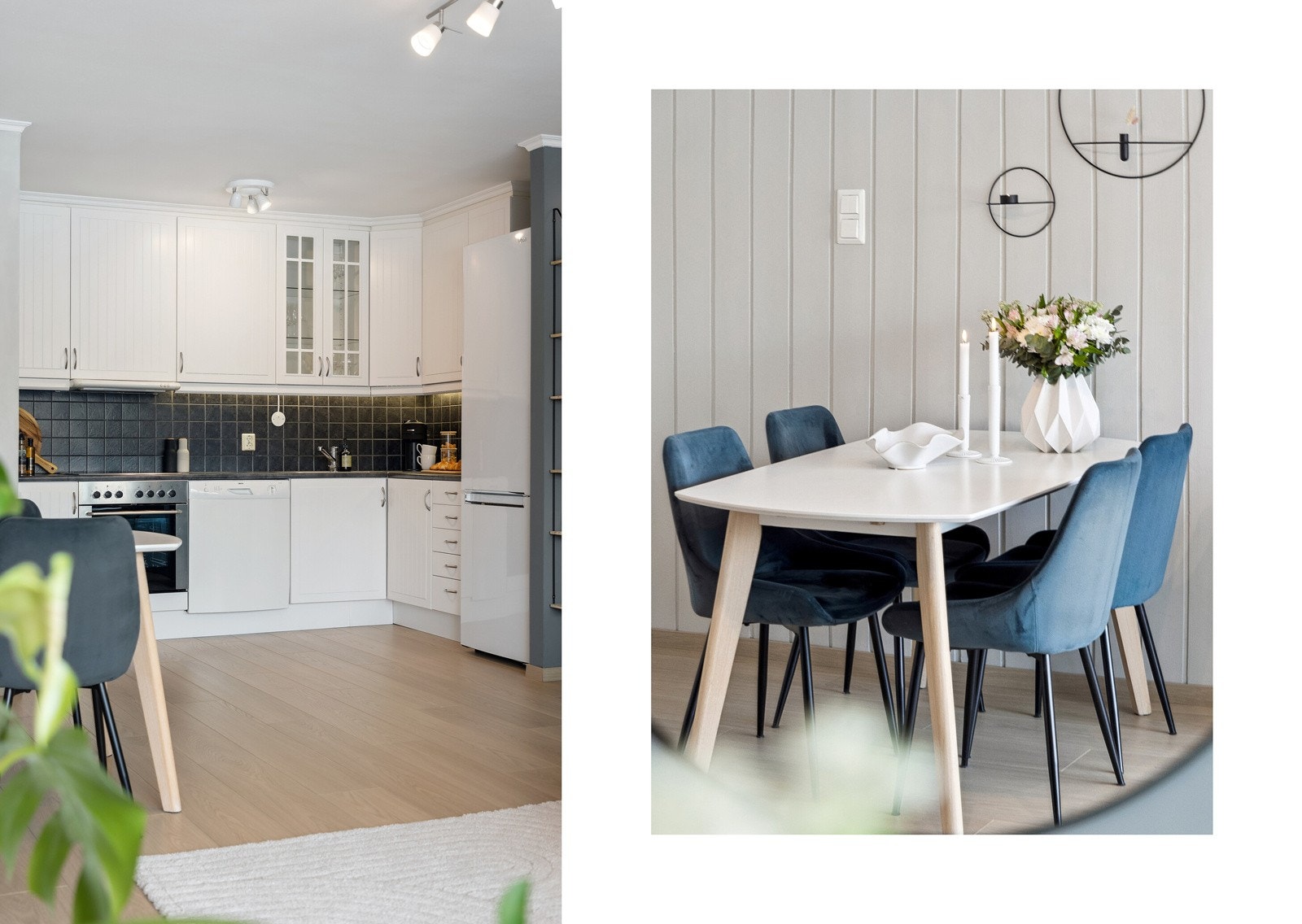 Kjøkkenfrontene ble lakkert i 2021. I tillegg ble varmtvannsberederen oppgradert i 2024. Galleribilde