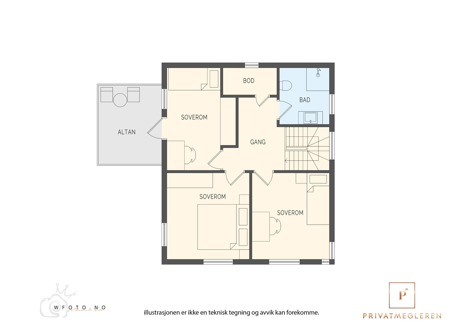 Plantegning 2.etg Galleribilde