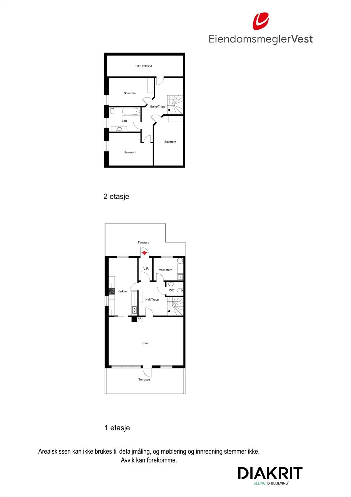 2D planskisse av boligen. Galleribilde