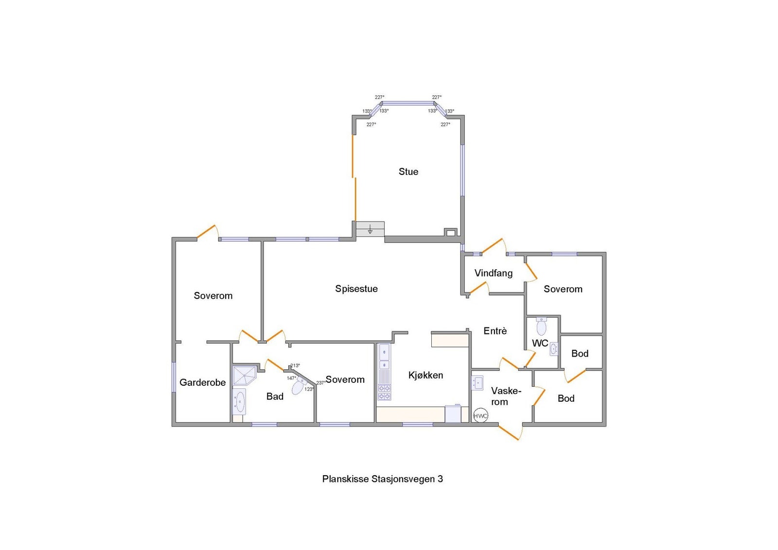 Planskisse Galleribilde