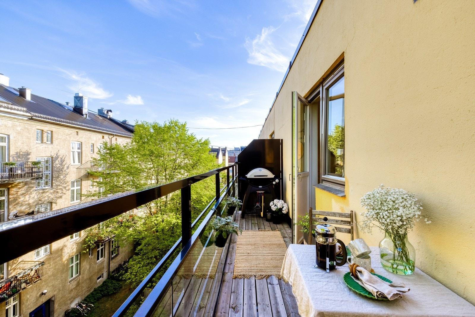 Balkongen er på 7 kvm Galleribilde