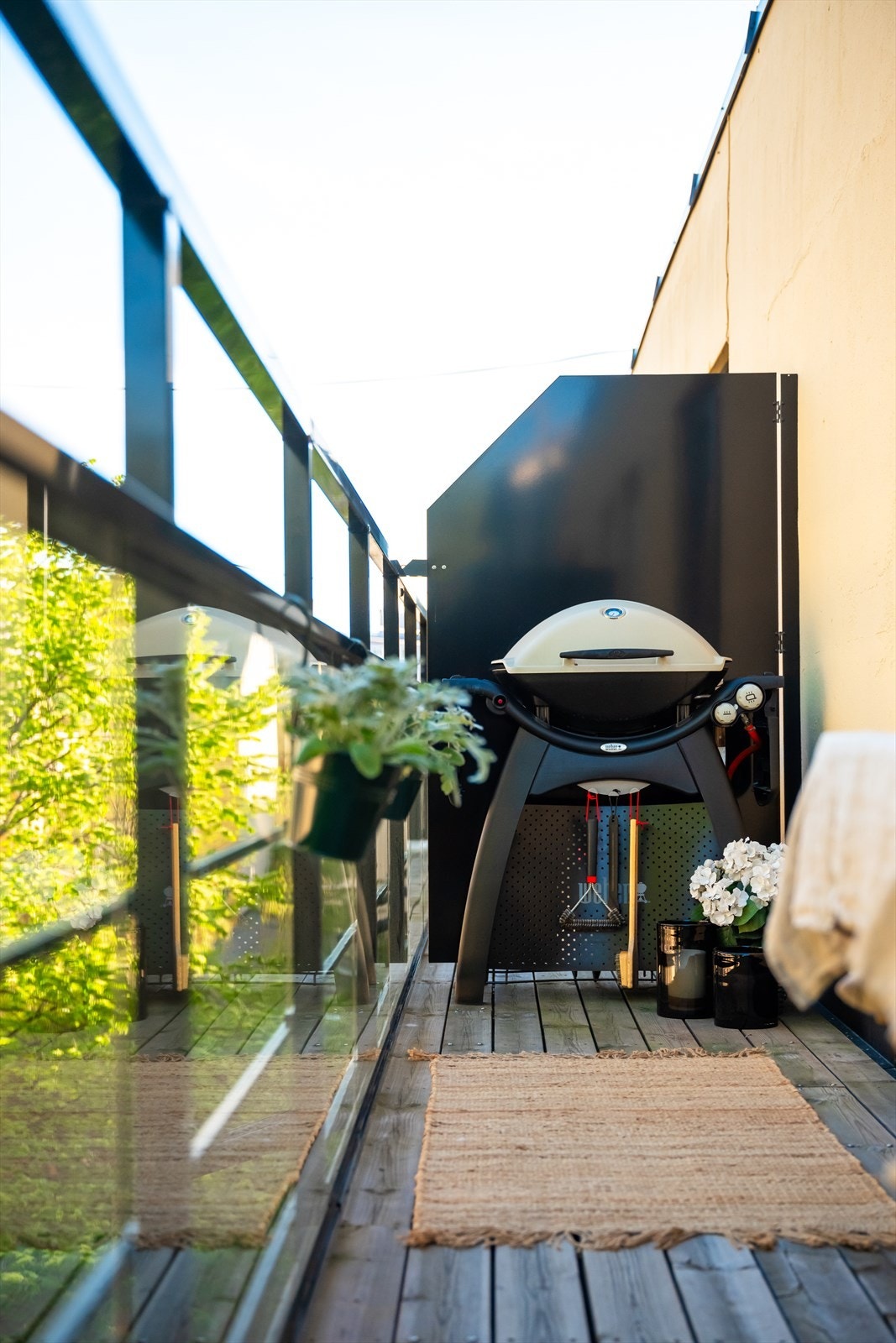 Her er det tillatt med el. og gassgrill Galleribilde