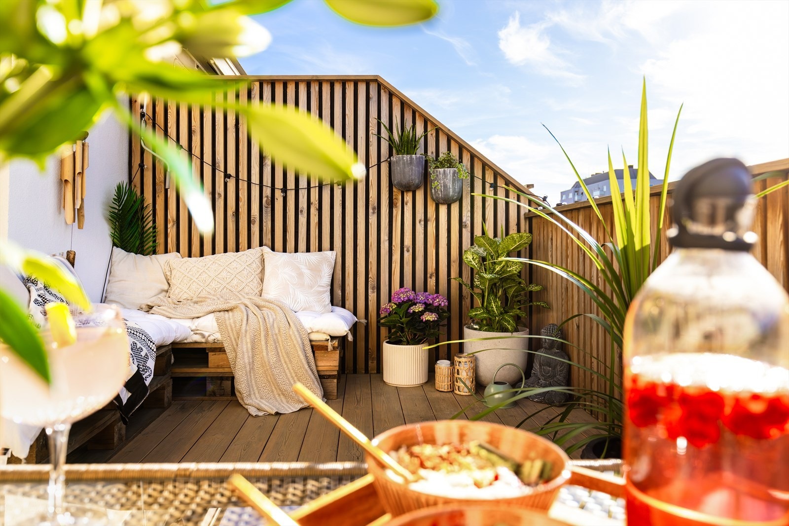 Terrassen ble oppgradert med spiler og nytt gulv Galleribilde