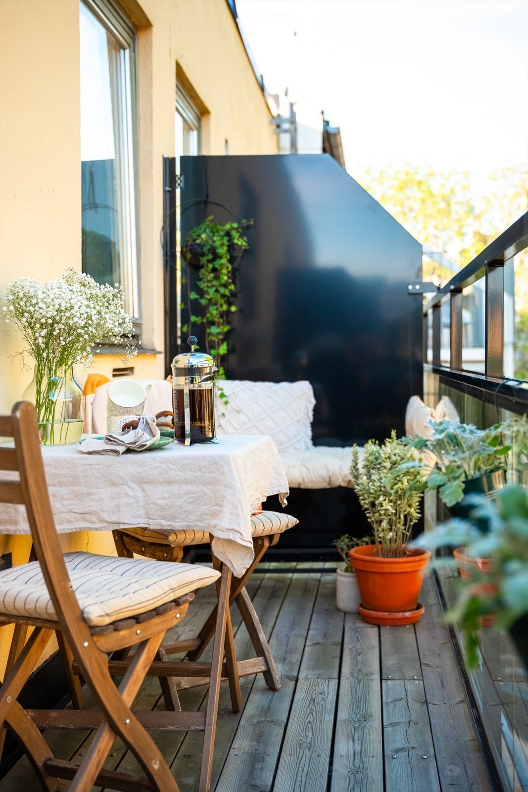 Denne bader i morgensol fra ca. 0700 - 1500 Galleribilde