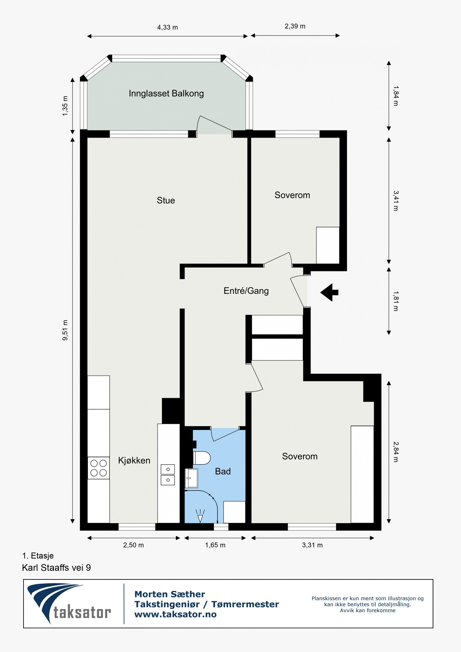 Plantegning Galleribilde