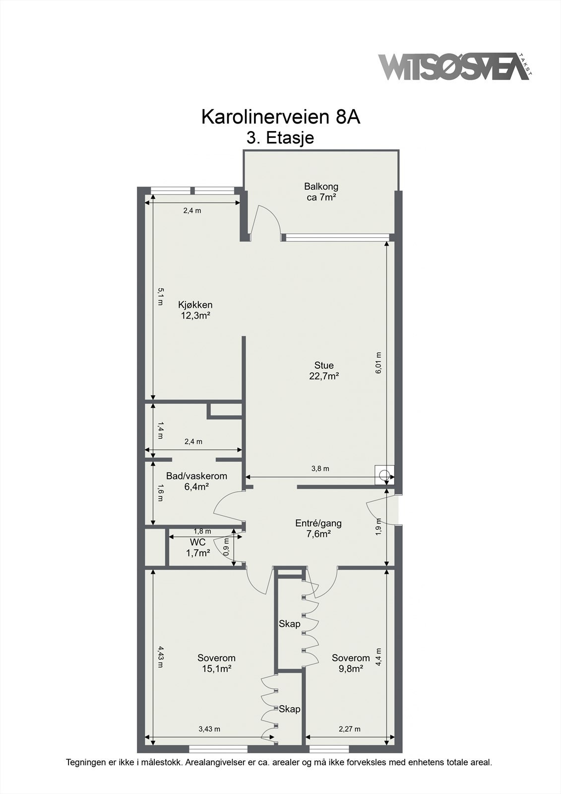 Planskisse 3.etasje Galleribilde