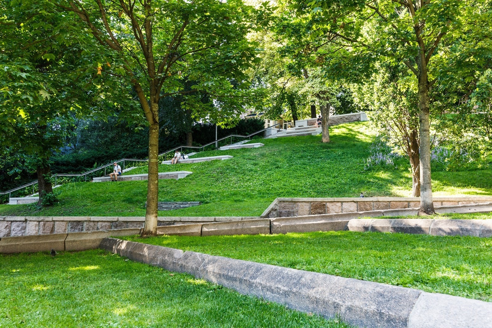 Stedet er som en grønn oase midt i byen. Galleribilde