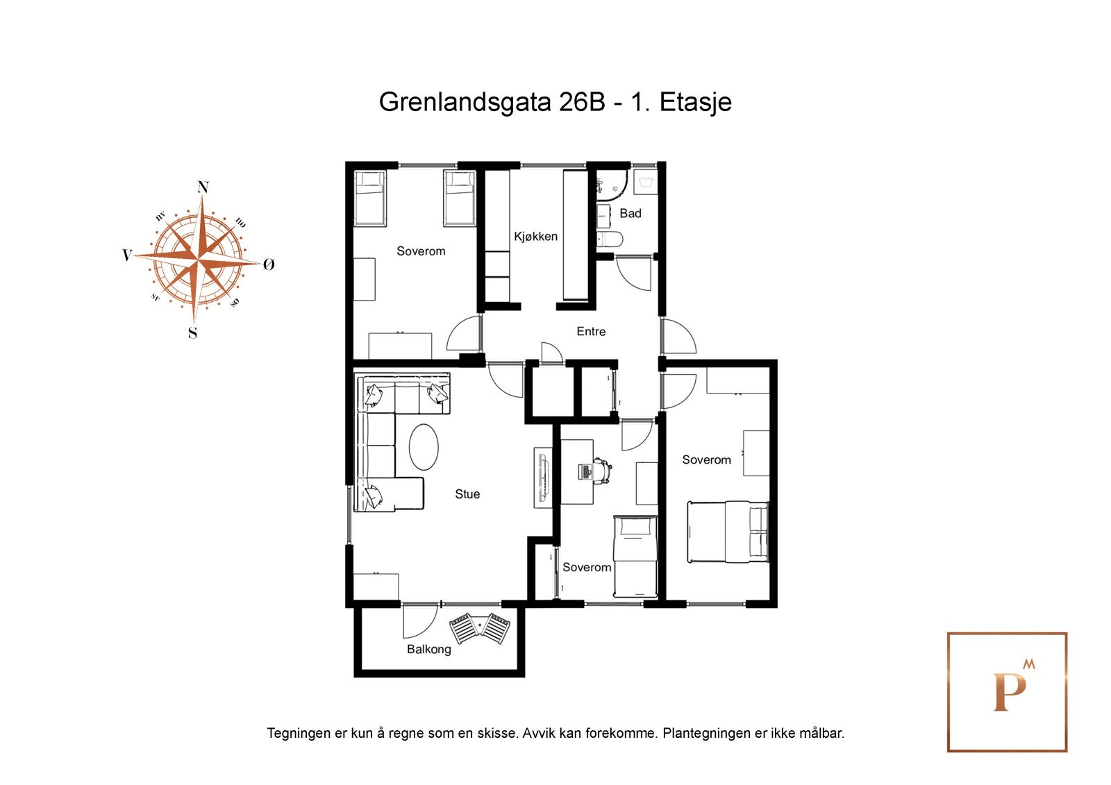 Plantegning Galleribilde