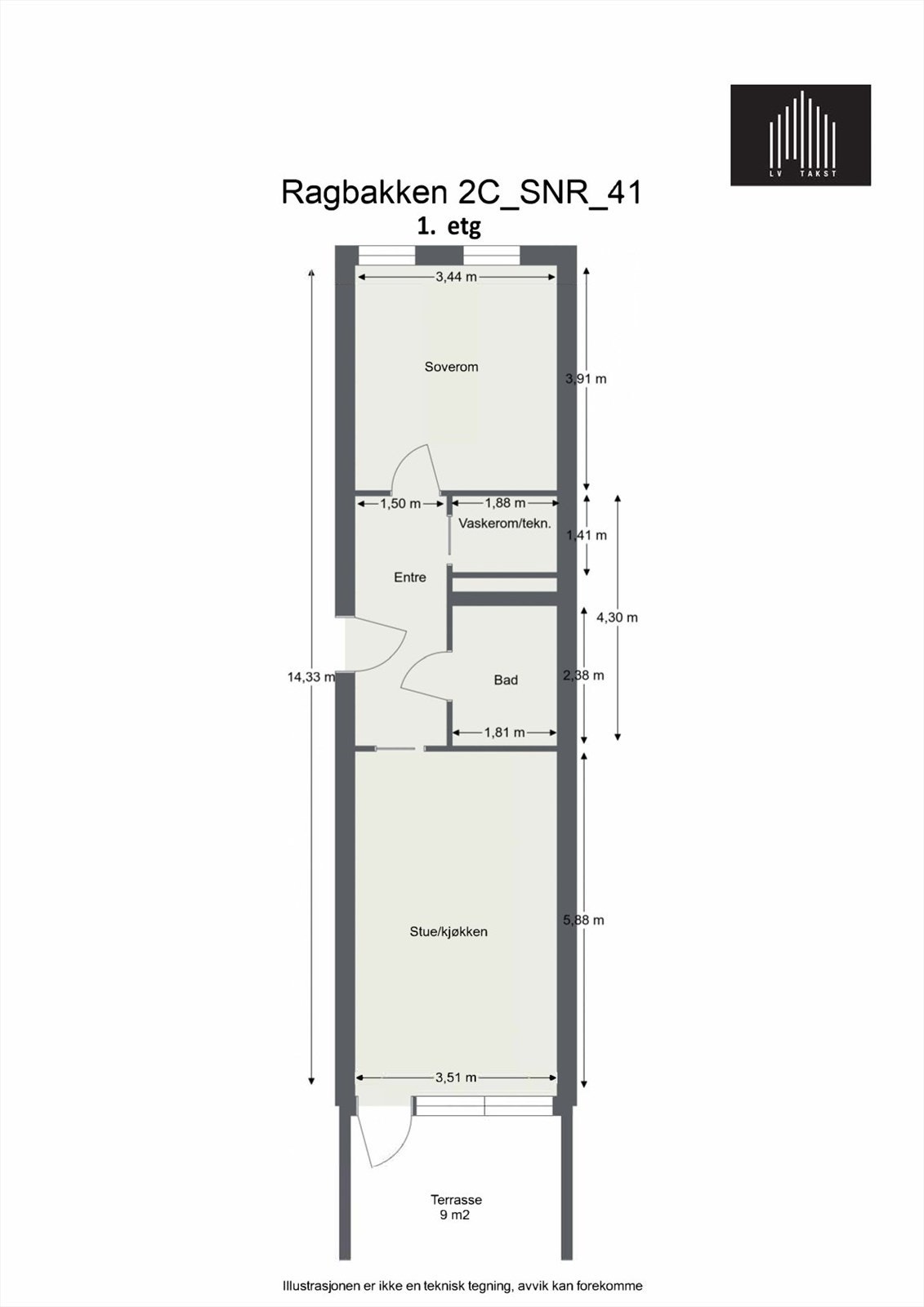 Plantegning 1. etasje Galleribilde