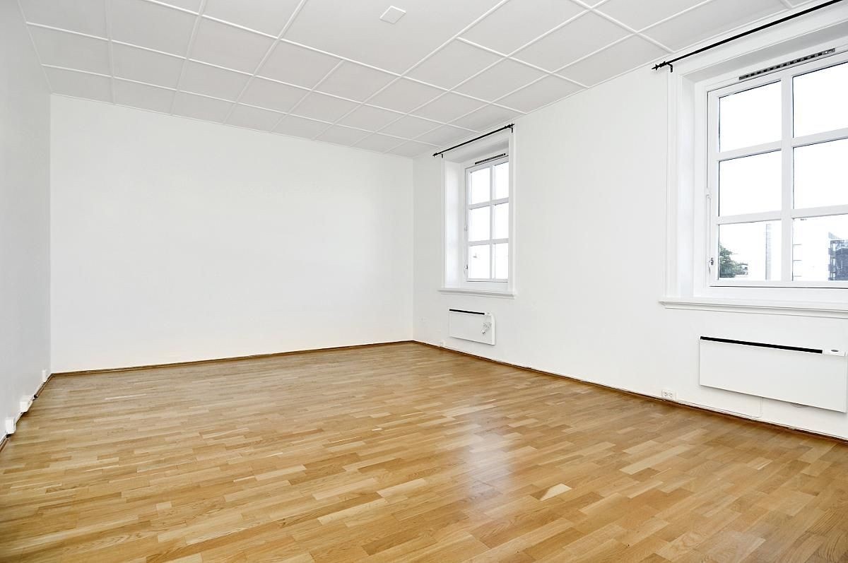 Romslig stue med mye lys inn Galleribilde