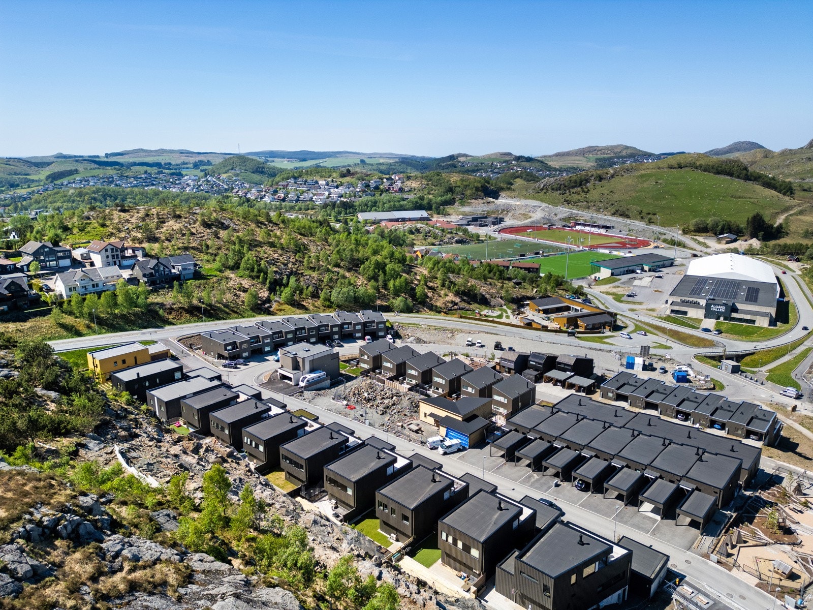 Dronefoto av Kodlidalen Galleribilde
